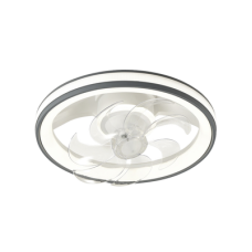 Ventilador de Techo con Luminario LED de 110 V CA 50/60 Hz / 88 W /4500 Lm / 6500 - 4 000 - 2 700 K /3 Tonos de Luz / 500 mm / 6 Velocidades / Dimeable /Color Blanco y Gris. Ventilador de Techo con Luminario LED de 110 V CA 50/60 Hz / 88 W /4500 Lm / 6500 - 4 000 - 2 700 K /3 Tonos de Luz / 500 mm / 6 Velocidades / Dimeable /Color Blanco y Gris.