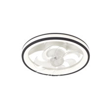 Ventilador de Techo con Luminario LED de 110 V CA 50/60 Hz / 88 W /4500 Lm / 6500 - 4 000 - 2 700 K /3 Tonos de Luz / 501 mm / 6 Velocidades / Dimeable / Color Blanco y Negro. Ventilador de Techo con Luminario LED de 110 V CA 50/60 Hz / 88 W /4500 Lm / 6500 - 4 000 - 2 700 K /3 Tonos de Luz / 501 mm / 6 Velocidades / Dimeable / Color Blanco y Negro.