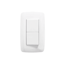 Apagador Escalera Doble de 127 v~60 Hz 10 A / Color Blanco. Apagador Escalera Doble de 127 v~60 Hz 10 A / Color Blanco.