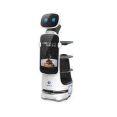 Robot de Servicio Dinerbot T10 / Entregas y Publicidad Multimodal / Autonomía 8 Horas / Carga 40 kg (88 lbs) / Pantalla Táctil 11.6 Robot de Servicio Dinerbot T10 / Entregas y Publicidad Multimodal / Autonomía 8 Horas / Carga 40 kg (88 lbs) / Pantalla Táctil 11.6