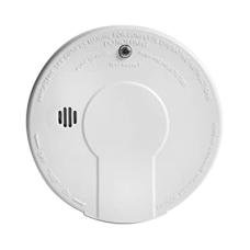 Alarma de Humo por Ionización AC Interconectable / Hasta 24 Dispositivos / Respaldo de Batería 9V / Función HUSH para Silenciar Falsas Alarmas / LED Indicadores Rojo y Verde / Cumple NFPA 72 / Para Hogares y Empresas Pequeñas