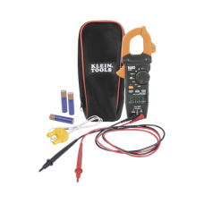 Amperímetro Digital de Gancho de Rango Automático de 400 A CA con Medidor de Temperatura.