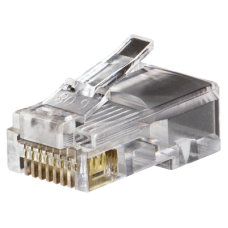 Conectores modulares de datos RJ45/CAT5e, paquete de 100 unidades. Conectores modulares de datos RJ45/CAT5e, paquete de 100 unidades.