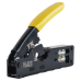 Ponchadora/Pelacables/Cortacables Compacta con Matraca para Conectores  RJ45 y RJ11/RJ12.