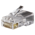 Conectores modulares de datos RJ45/CAT5e, paquete de 100 unidades.
