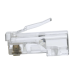 Conectores modulares de datos RJ45/CAT5e, paquete de 100 unidades.