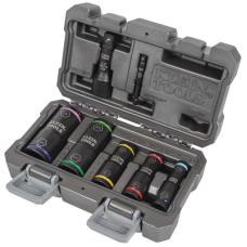 Juego de Dados de Impacto de 7 piezas, Medidas: 3/8 x 7/16'', 1/2 x 9/16'', 5/8 x 11/16'', 3/4 x 13/16'', y 7/8 x 15/16''