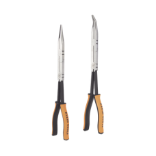 Juego de 2 Pinzas de Punta Doblada y Punta de Aguja de Gran Alcance 33 cm