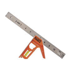 Escuadra Especial de 12 Pulgadas, con Bordes de 45° y 90° y Regla Magnética. Ranura en V para Diámetro de Tubo Conduit