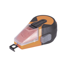 Línea de Tiza Autorretráctil con Tiza Roja para Trazado en el Trabajo