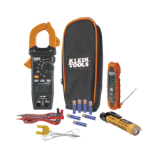 Kit de Prueba Eléctrica HVAC para Aire Acondicionado, Calefacción, Minisplits, etc. Medición de Voltaje CA/CC, Resistencia, Frecuencia, Capacitancia, Diodos, Temperatura, Ciclo, Micro Amperios CC.