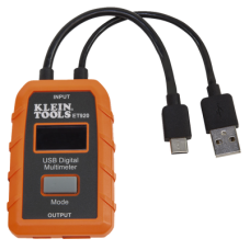 Multímetro digital USB para USB-A y USB-C.