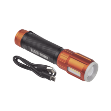 Linterna LED Portátil Recargable 500 Lúmenes con Luz Frontal y Lateral de Trabajo. Lámpara con tapa de Extremo con Imán, USB-C