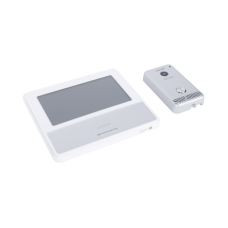 KIT DE VIDEOPORTERO IP COLOR BLANCO / Apertura con app / Súper elegante / Monitor WIFI /  Alimentación 110vca