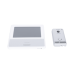 KIT DE VIDEOPORTERO IP COLOR BLANCO / Apertura con app / Súper elegante / Monitor WIFI /  Alimentación 110vca