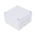 Caja de Conexiones Impermeable IP65, 7 Entradas, Dimensiones 100 x 100 x 70 mm, para Instalaciones Industriales, Comerciales y Residenciales, Incluye Tornillería para su Instalación