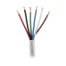 Bobina de Cable 305 Metros (1000 Pies): 6 x 18 AWG, Color Blanco, CMR, Para Sistemas de Seguridad y Alarmas