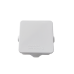  Caja de Conexiones Impermeable IP55 con 4 Entradas, 80 x 80 x 50 mm, para Instalaciones Industriales, Comerciales y Residenciales, Incluye Tornillería para su Instalación