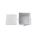  Caja de Conexiones Impermeable IP55 con 4 Entradas, 80 x 80 x 50 mm, para Instalaciones Industriales, Comerciales y Residenciales, Incluye Tornillería para su Instalación