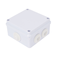 Caja de Conexiones Impermeable IP65, 7 Entradas, Dimensiones 100 x 100 x 70 mm, para Instalaciones Industriales, Comerciales y Residenciales, Incluye Tornillería para su Instalación