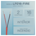 Alambre de Alarma contra Incendios - Bobina de 305 Metros (1000 Pies): 2 x 16 AWG, Rojo, Tipo FPLR, (UL) FT4, Ideal para Sistemas de Detección y Evacuación de Incendios