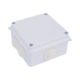 Caja de Conexiones Impermeable IP65, 7 Entradas, Dimensiones 100 x 100 x 70 mm, para Instalaciones Industriales, Comerciales y Residenciales, Incluye Tornillería para su Instalación