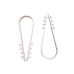 Bolsa con 100 clips sujetadores de plástico para cables de 19 a 25 mm. Ideales para instalaciones en pared, brindan sujeción firme y segura.