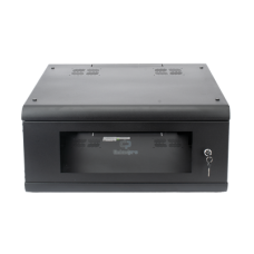 Gabinete de Pared con Puerta de Cristal Templado, 635mm de Profundidad, 4U Rack de 19'', Acero Reforzado Gabinete de Pared con Puerta de Cristal Templado, 635mm de Profundidad, 4U Rack de 19'', Acero Reforzado