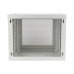 Gabinete de Pared de 9U con Puerta Perforada 455 mm de Profundidad, Rack de 19'', Acero Reforzado Color Gris Mate Gabinete de Pared de 9U con Puerta Perforada 455 mm de Profundidad, Rack de 19'', Acero Reforzado Color Gris Mate