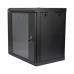 Gabinete de Pared de 12U con Puerta de Cristal Templado, 455 mm de Profundidad, Rack de 19'', Acero Reforzado Color Negro. Gabinete de Pared de 12U con Puerta de Cristal Templado, 455 mm de Profundidad, Rack de 19'', Acero Reforzado Color Negro.