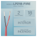 Alambre de Alarma contra Incendios - Bobina de 305 Metros (1000 Pies): 2 x 18 AWG, Rojo, Tipo FPLR, (UL) FT4, Ideal para Sistemas de Detección y Evacuación de Incendios
