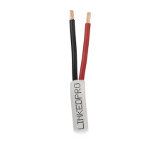 Cable 305 Metros (1000 Pies): 2 x 18 AWG, Color Blanco, CM, Para Sistemas de Seguridad y Alarmas