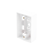 Caja de Pared Universal, Color blanco, Para montaje con Placas de Pared 