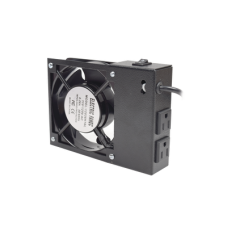 Ventilador 110 Vca con Clavija para Gabinete de Pared con 2 Tomas de Corriente Ventilador 110 Vca con Clavija para Gabinete de Pared con 2 Tomas de Corriente