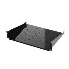 Charola para Soportar Equipos en Rack de 19, Profundidad de 34 cm, Color Negro, 1U
