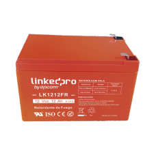 Batería 12 V / 12 Ah / UL / Tecnología AGM / Vida útil promedio de 5 años / Retardante a la Flama / Uso en equipo electrónico, Alarmas de Intrusión / Incendio / Control de acceso / Video Vigilancia / Terminales F1