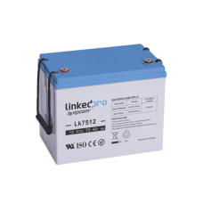 Batería 12 Vcc / 75 Ah / UL / Tecnología AGM-VRLA / Vida útil promedio de 5 años / Para uso en equipo electrónico / Sistemas de emergencia y aplicaciones fotovoltaicas Terminales T3