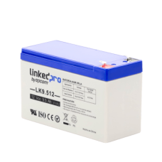 Batería 12 V / 9.5 Ah / UL / Tecnología AGM / Vida útil promedio 5 años / Para uso en equipo electrónico, Alarmas de Intrusión / Incendio/ Control de acceso / Video Vigilancia / Terminales F1 ( Incluye adaptador F