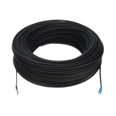 Rollo de Fibra Óptica Drop Redonda G657A2 Monomodo Simplex de 200 Metros (656.17 pies) con Conectores SC/UPC-SC/UPC para Instalaciones Aéreas, Subterráneas o a la Intemperie