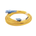Jumper de Fibra Óptica Monomodo 9/125 LC/UPC-SC/UPC, PVC, 2.0 mm, Dúplex, Amarillo, 5 Metros (16.40 Pies)