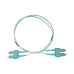 Jumper de Fibra Óptica Multimodo OM3 50/125 SC-SC OFNR (Riser), 2.0 mm, Dúplex, Aqua, 3 Metros (9.84 Pies)