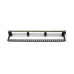 Panel de Parcheo de Impacto (110) UTP de 24 Puertos Cat6A, 19 Pulgadas (48.26 cm), con Barra para Organizar Cables y Espacio para Etiqueta