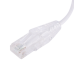 Cable de Parcheo Slim UTP Cat6 - 20 cm (7.87 Pulgadas) Blanco Diámetro Reducido (28 AWG)
