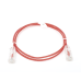 Cable de Parcheo Slim UTP Cat6 - 1 Metro (3.28 Pies), Rojo, Diámetro Reducido (28 AWG)