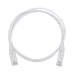 Cable de Parcheo Slim UTP Cat6 - 1 Metro (3.28 Pies), Blanco, Diámetro Reducido (28 AWG)