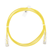 Cable de Parcheo Slim UTP Cat6 - 1 Metro (3.28 Pies), Amarillo, Diámetro Reducido (28 AWG)