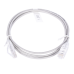 Cable de Parcheo Slim UTP Cat6 - 1.5 Metros (4.92 Pies) Gris Diámetro Reducido (28 AWG)