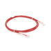 Cable de Parcheo Slim UTP Cat6 - 1.5 Metros (4.92 Pies) Rojo Diámetro Reducido (28 AWG)