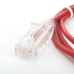 Cable de Parcheo Slim UTP Cat6 - 1.5 Metros (4.92 Pies) Rojo Diámetro Reducido (28 AWG)