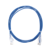 Cable de Parcheo Slim UTP Cat6 - 2 Metros (6.56 Pies) Azul Diámetro Reducido (28 AWG)